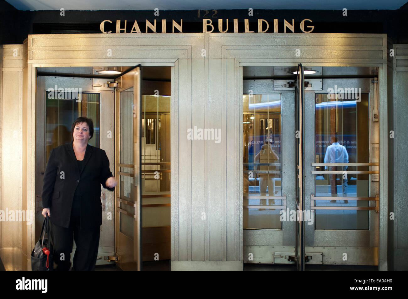 Chanin Building, New York. L Chanin Building est une brique de terre cuite et de gratte-ciel situé au 122 East 42nd Street, à l'angle o Banque D'Images