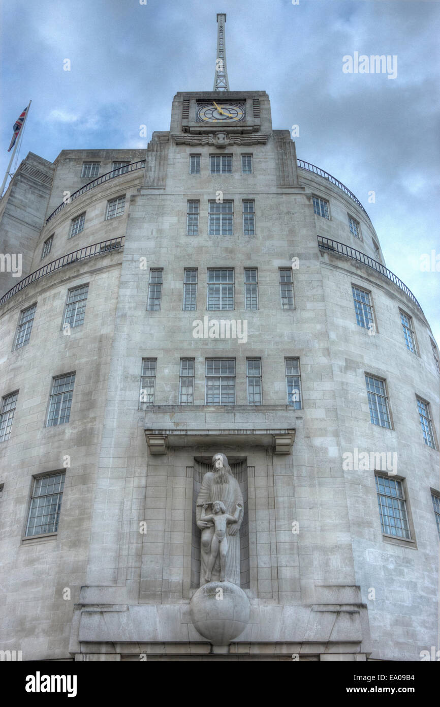 BBC Broadcasting House Banque D'Images