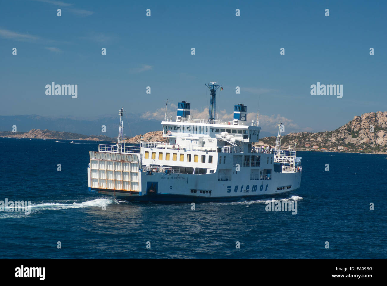 Car-ferry Sardaigne Italie Banque D'Images