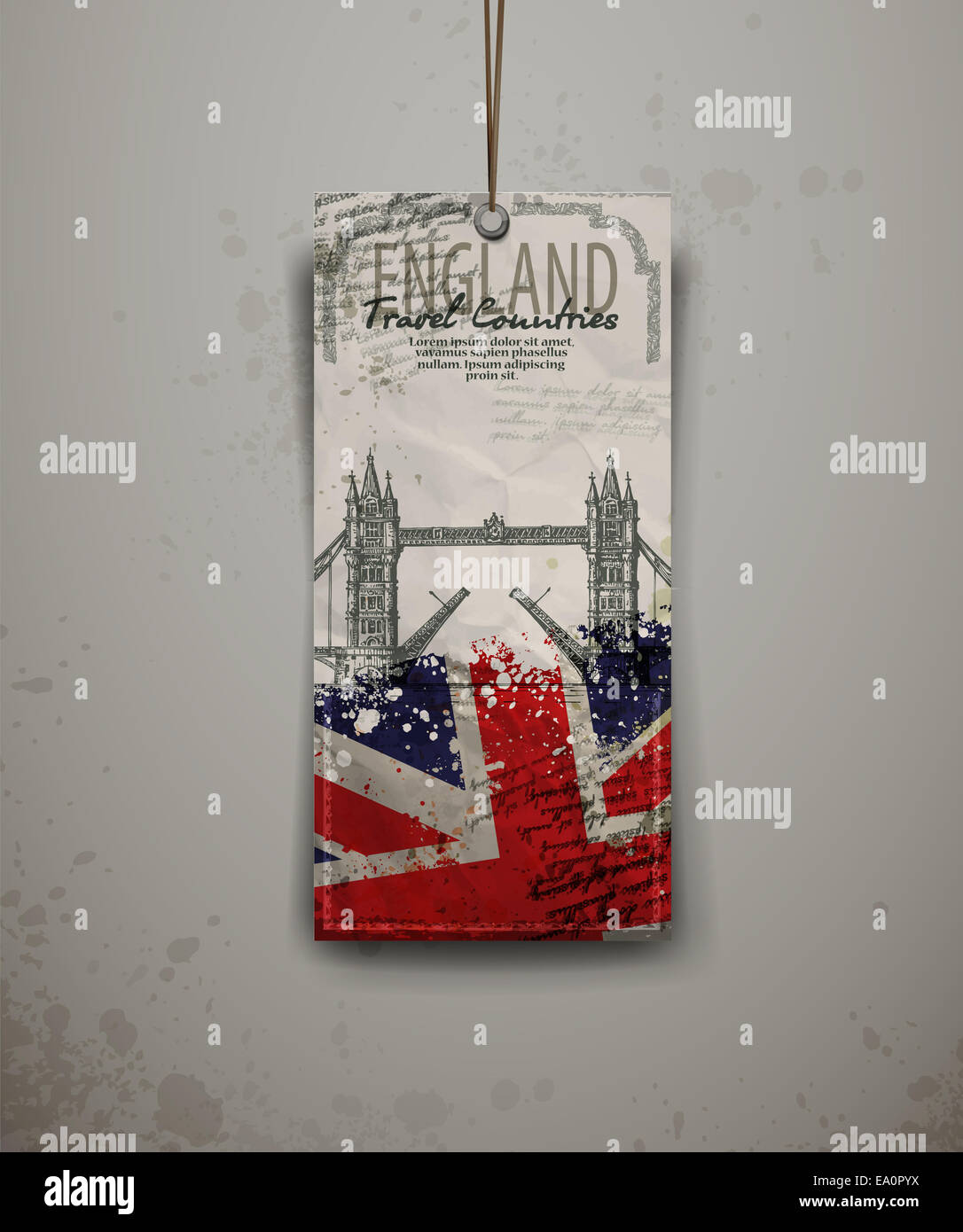 London bridge hand drawn, vector illustration Banque D'Images