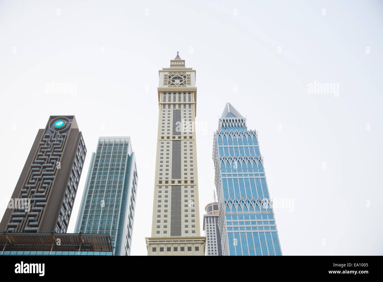 L'architecture moderne, DUBAÏ, ÉMIRATS ARABES UNIS Banque D'Images