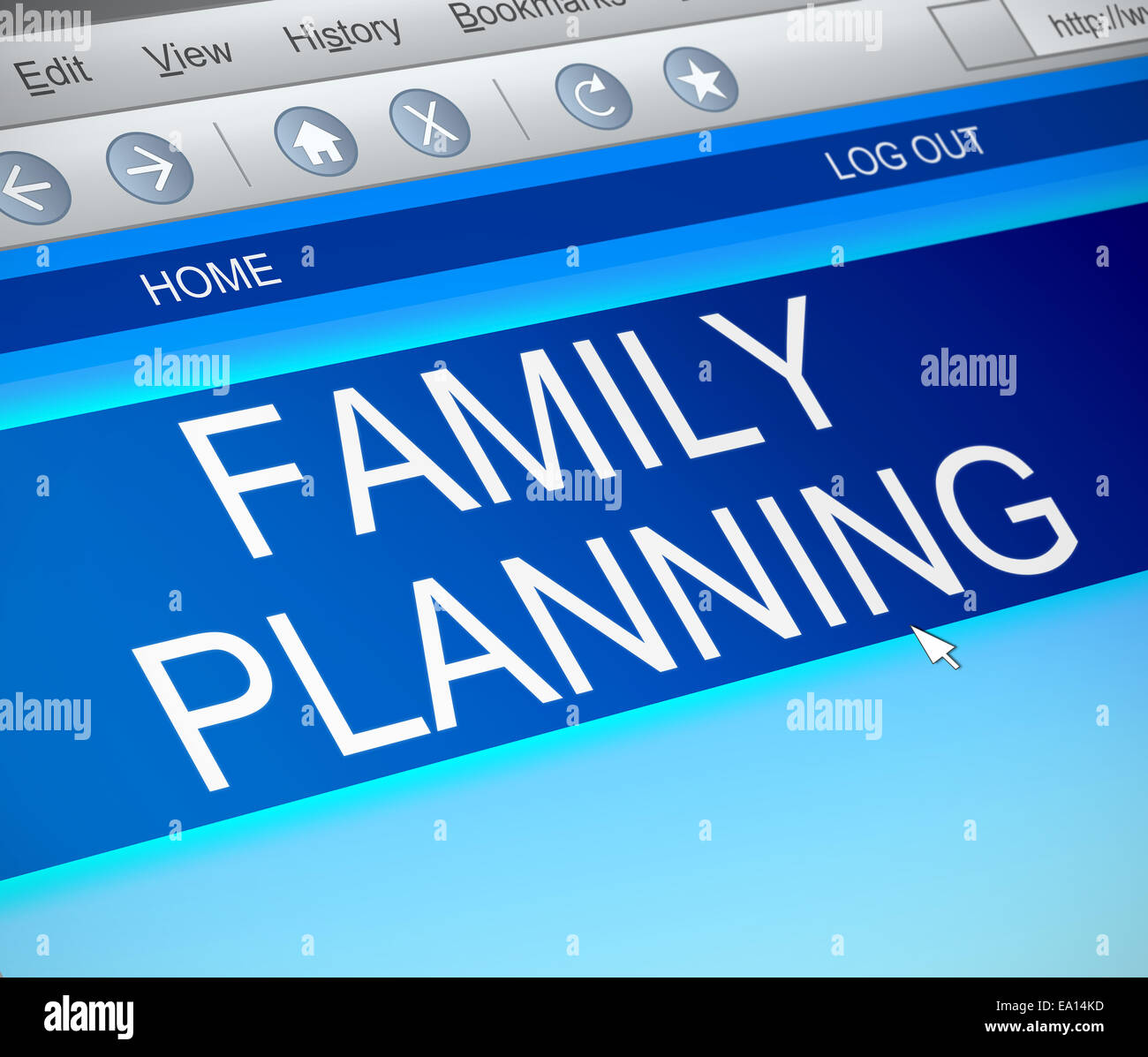 Concept de planification familiale. Banque D'Images