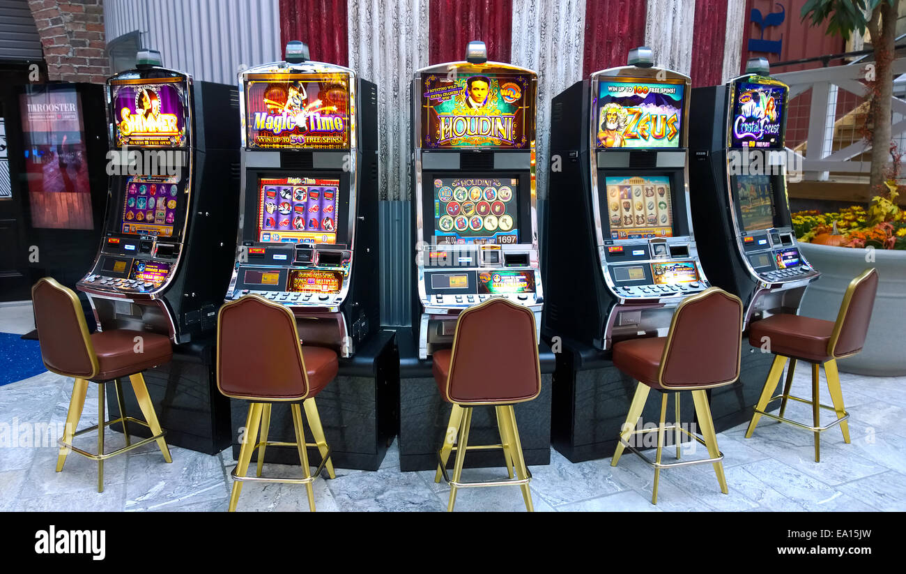 Machines à sous Casino Banque D'Images