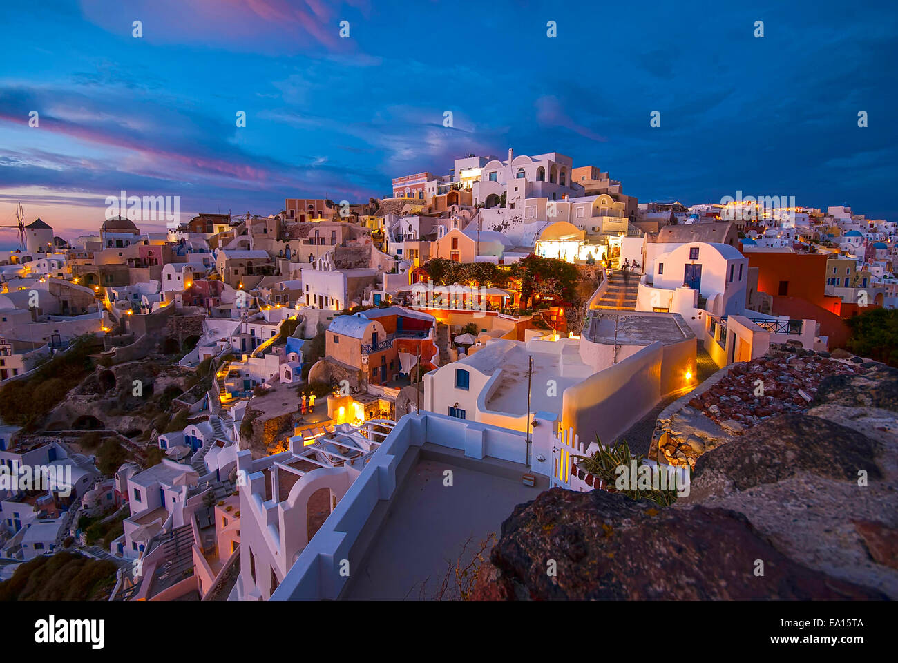 Santorini Grèce Banque D'Images