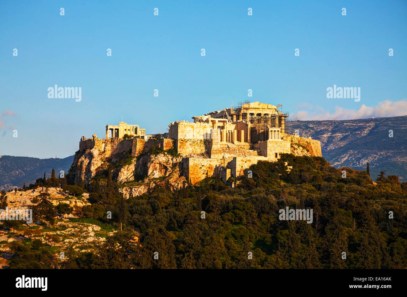 Sommaire de l'Acropole à Athènes, Grèce Banque D'Images