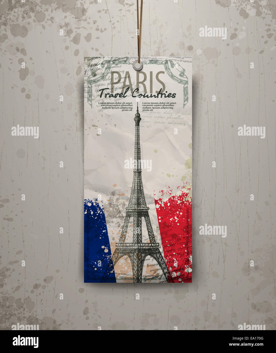 Tour Eiffel vector illustration Banque D'Images