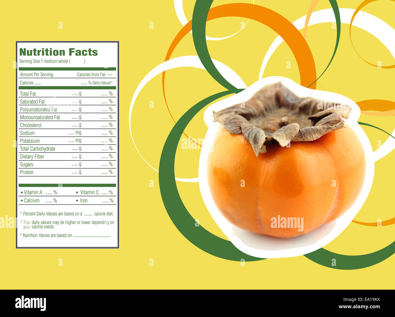 La valeur nutritive des fruits kaki Photo Stock Alamy