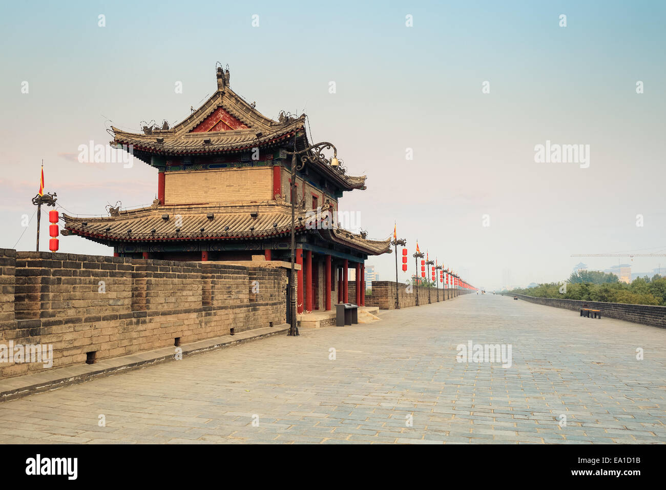 Xi'an ancient city wall Banque D'Images