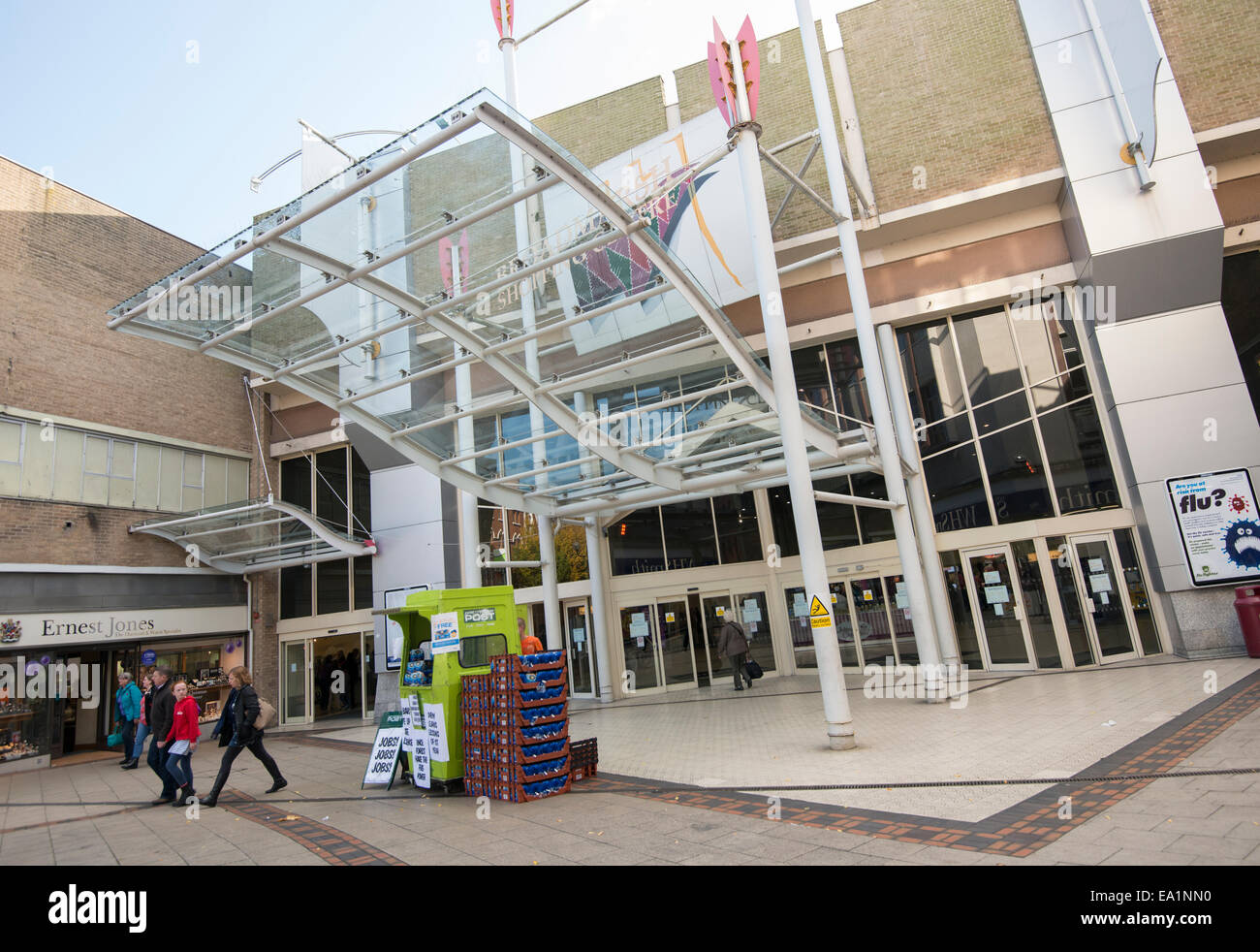 Broadmarsh Shopping Centre avant sa démolition à Nottingham City, Angleterre, Royaume-Uni Banque D'Images