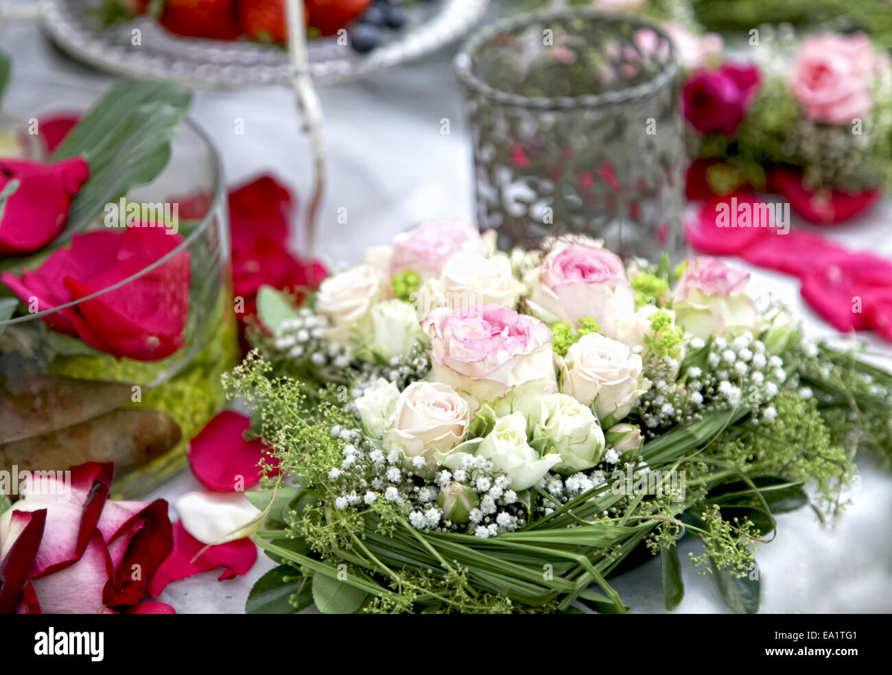 Arrangements de fleurs Banque D'Images
