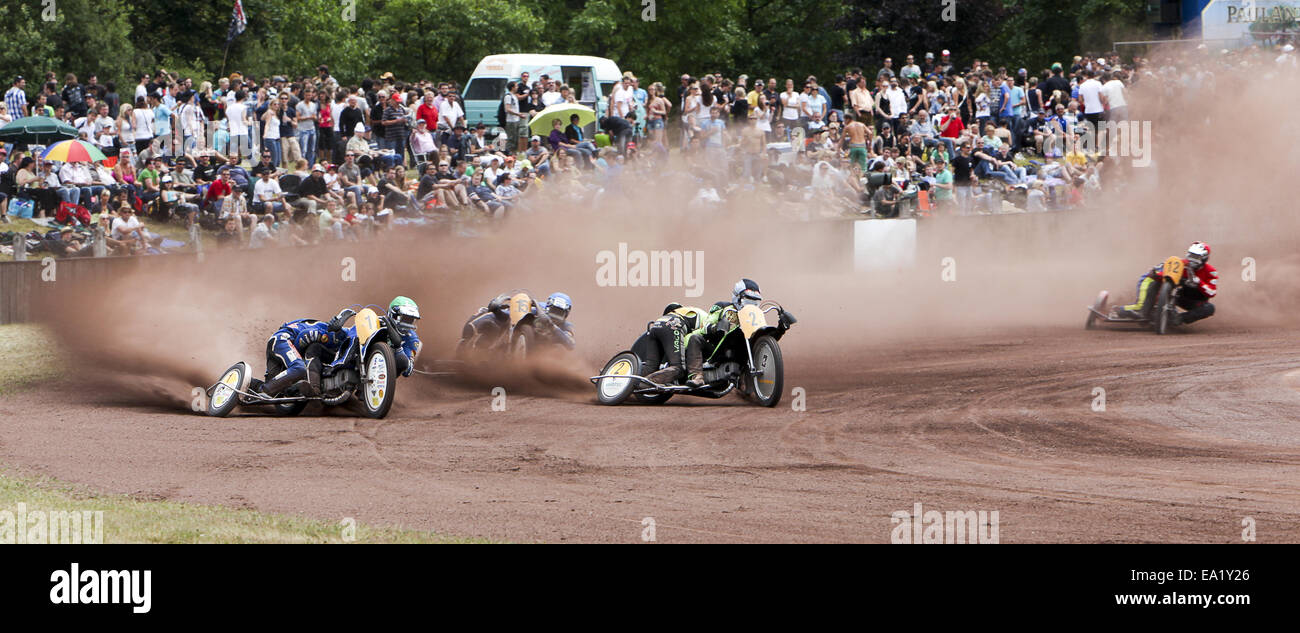 112e dirt track racing Herxheim ADAC Banque D'Images