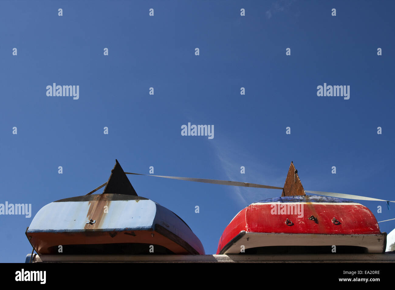 bateaux à rames Banque D'Images