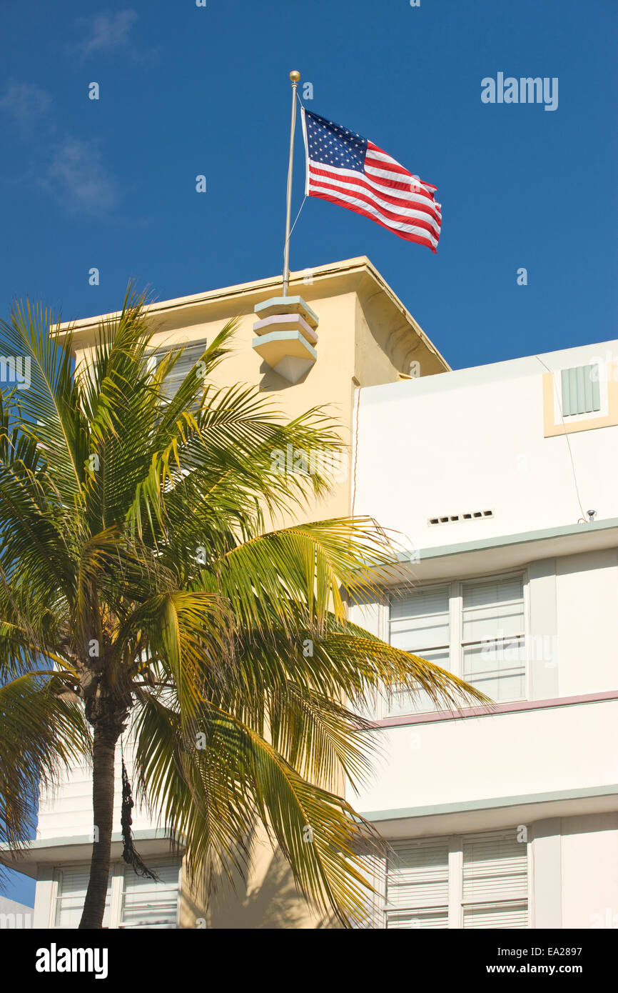 Pavillon art déco de South Beach MIAMI BEACH FLORIDE USA Banque D'Images