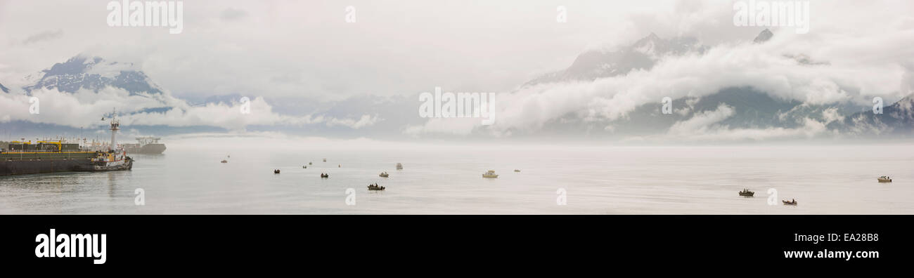 L'Alaska, du port de pêche de l'industrie,Bateau, Banque D'Images