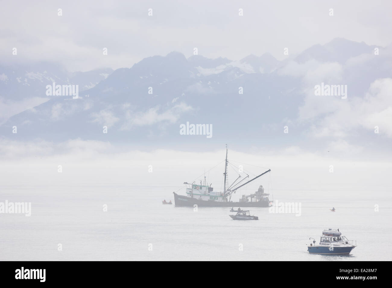 Port,industrie,Bateau de pêche,l'Alaska Banque D'Images