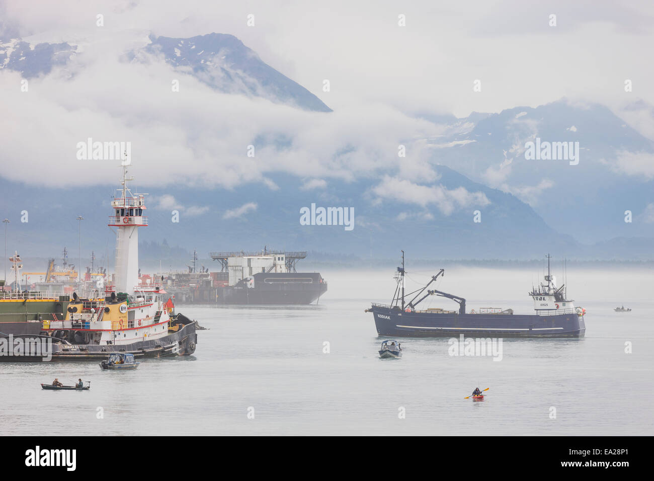 L'Alaska,industrie,Valdez,Bateau de pêche Banque D'Images