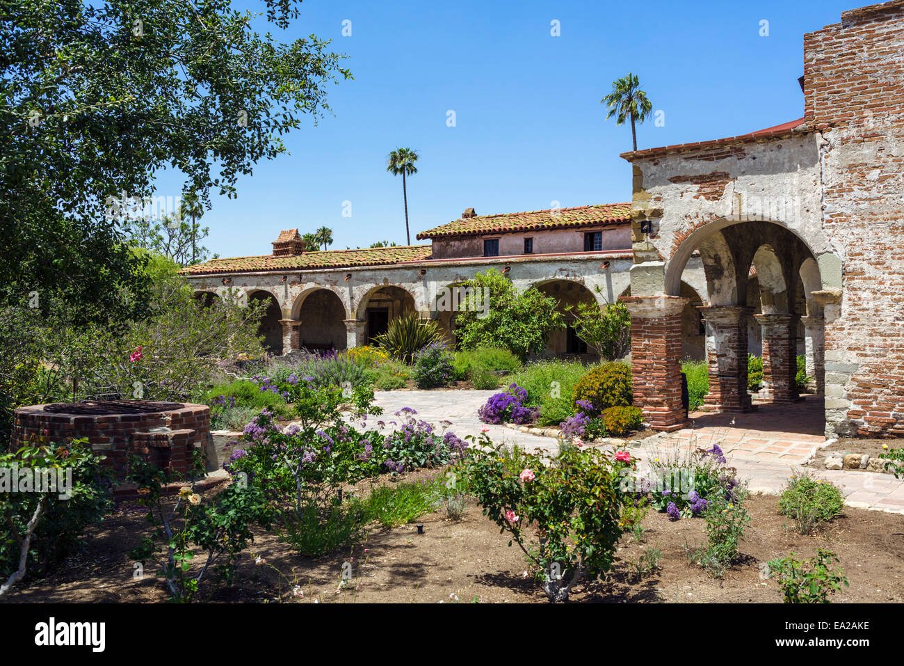 La mission de San Juan Capistrano, San Juan Capistrano, Orange County, Californie, USA Banque D'Images