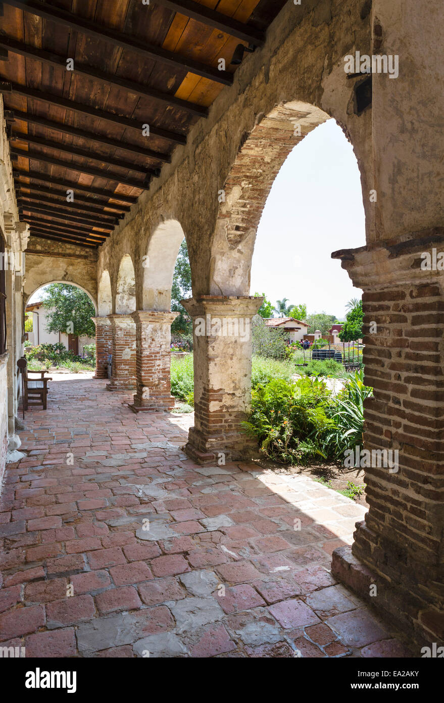 La mission de San Juan Capistrano, San Juan Capistrano, Orange County, Californie, USA Banque D'Images