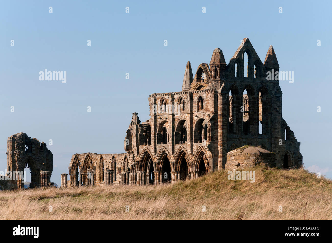 L'Abbaye de Whitby, North Yorkshire Angleterre UK Banque D'Images