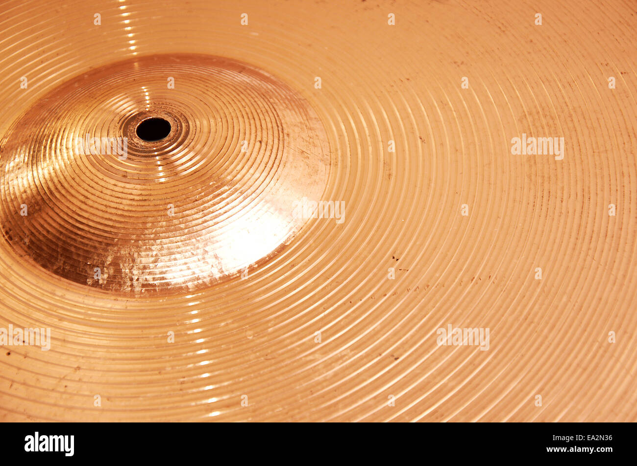 Image conceptuelle du tambour. Photo de cymbale. Banque D'Images