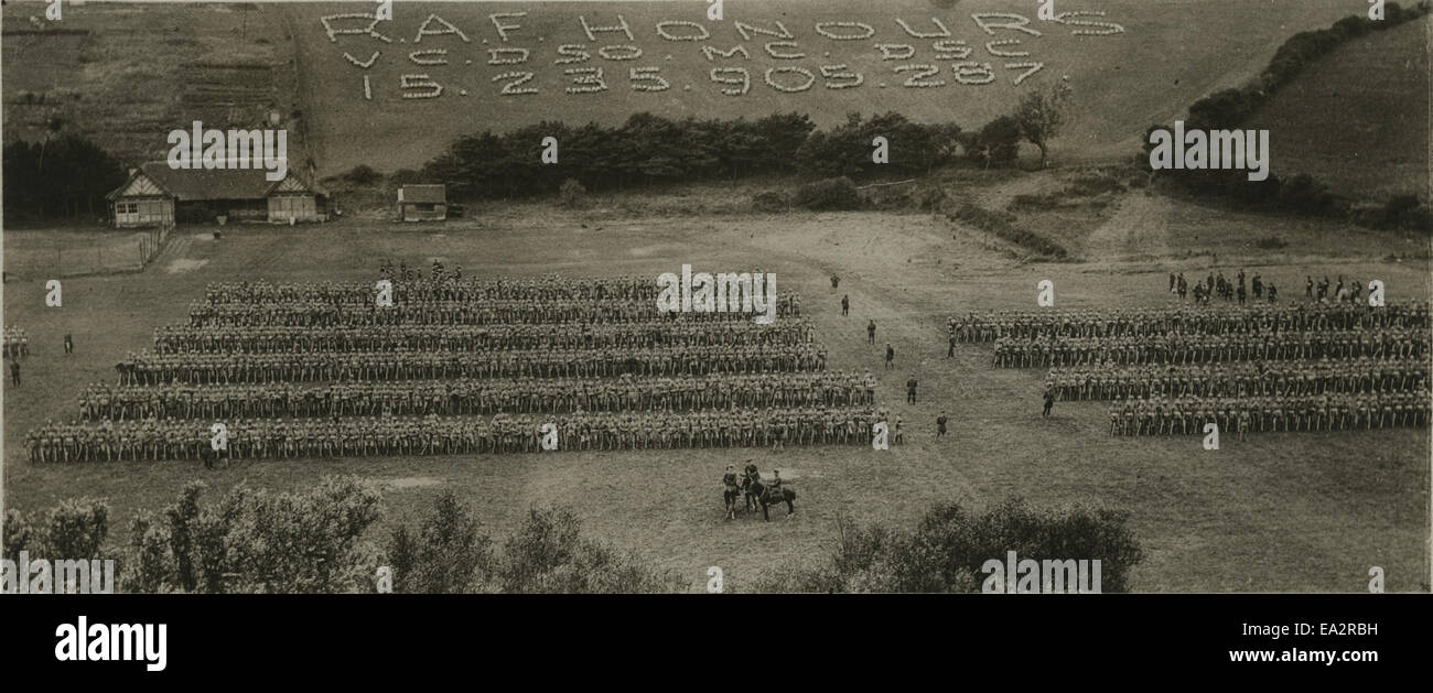 Un examen de la R.A.F. cadets à un centre de formation Banque D'Images