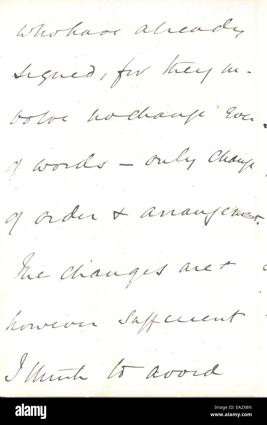 Cette lettre de John Burdon-Sanderson à Charles Darwin, datée du 10 avril 1875, est une correspondance dans l'histoire de la science, documentant une conversation entre deux personnalités éminentes de la communauté scientifique au cours du XIXe siècle. Banque D'Images