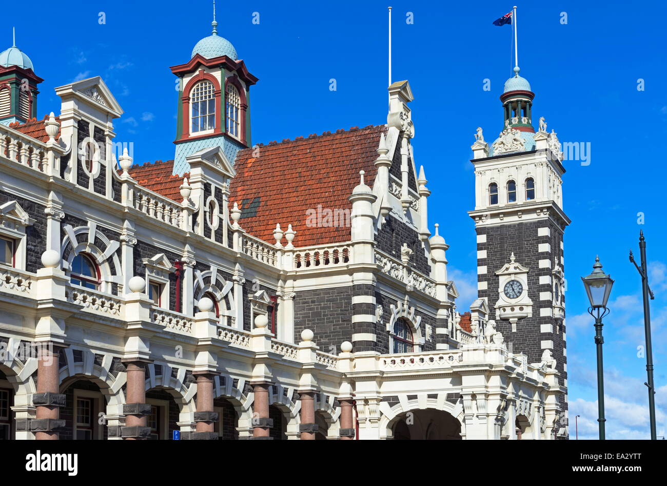 La gare de Dunedin, Dunedin, Otago, île du Sud, Nouvelle-Zélande, Pacifique Banque D'Images