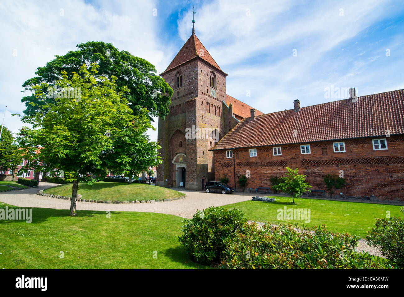 L'Abbaye de st Catharina à Ribe, Danemark est la plus ancienne ville, Jutland, Danemark, Scandinavie, Europe Banque D'Images
