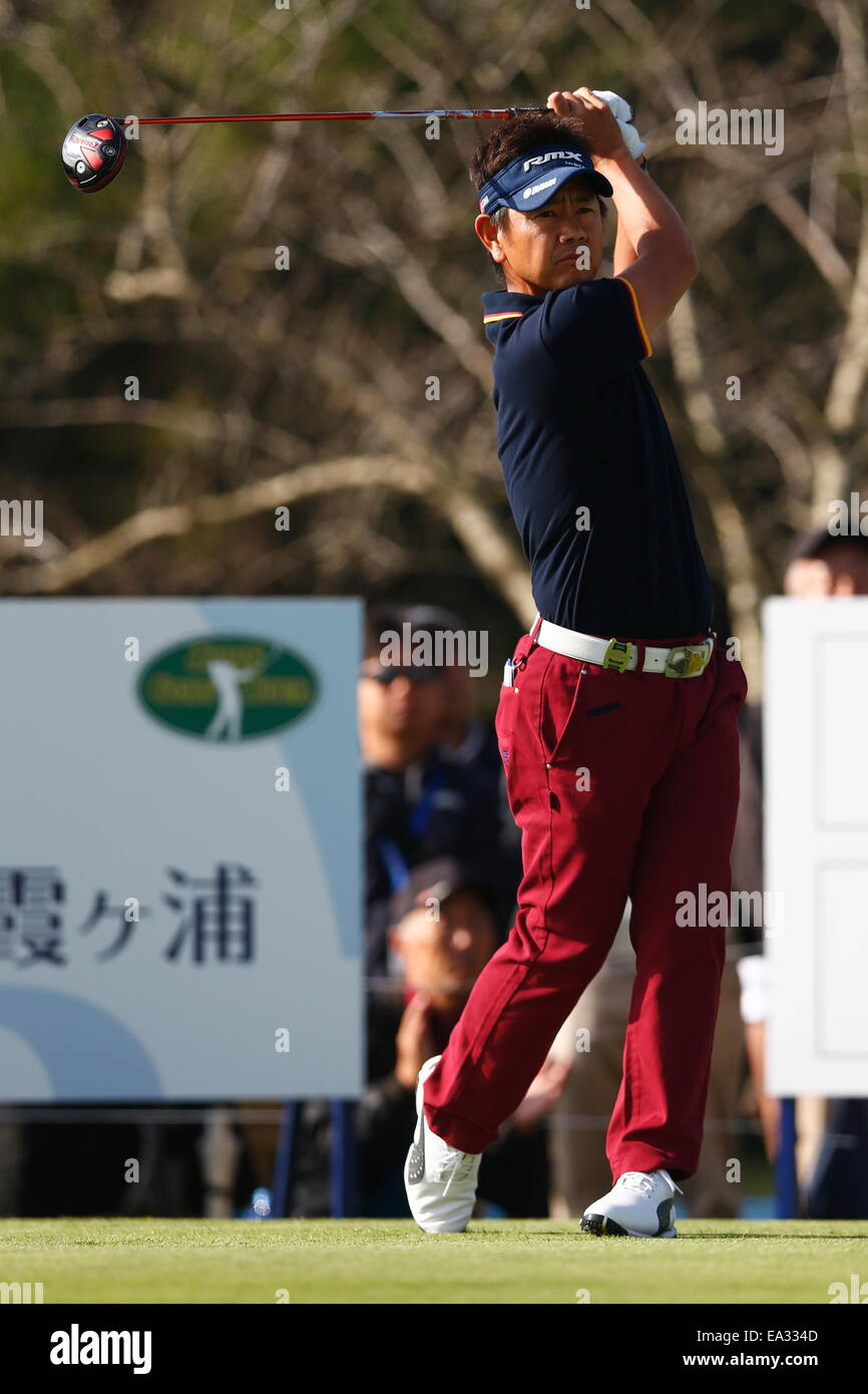 Chiba, Japon. Nov 6, 2014. Fujita Hiroyuki Golf : Championnat de PGM HEIWA Kasumigaura Premier tour au Club de Golf de Miho à Chiba, Japon . © AFLO SPORT/Alamy Live News Banque D'Images
