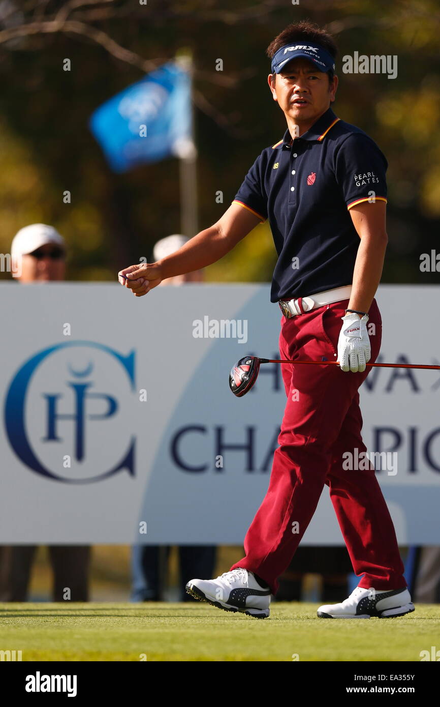 Chiba, Japon. Nov 6, 2014. Fujita Hiroyuki Golf : Championnat de PGM HEIWA Kasumigaura Premier tour au Club de Golf de Miho à Chiba, Japon . © AFLO SPORT/Alamy Live News Banque D'Images
