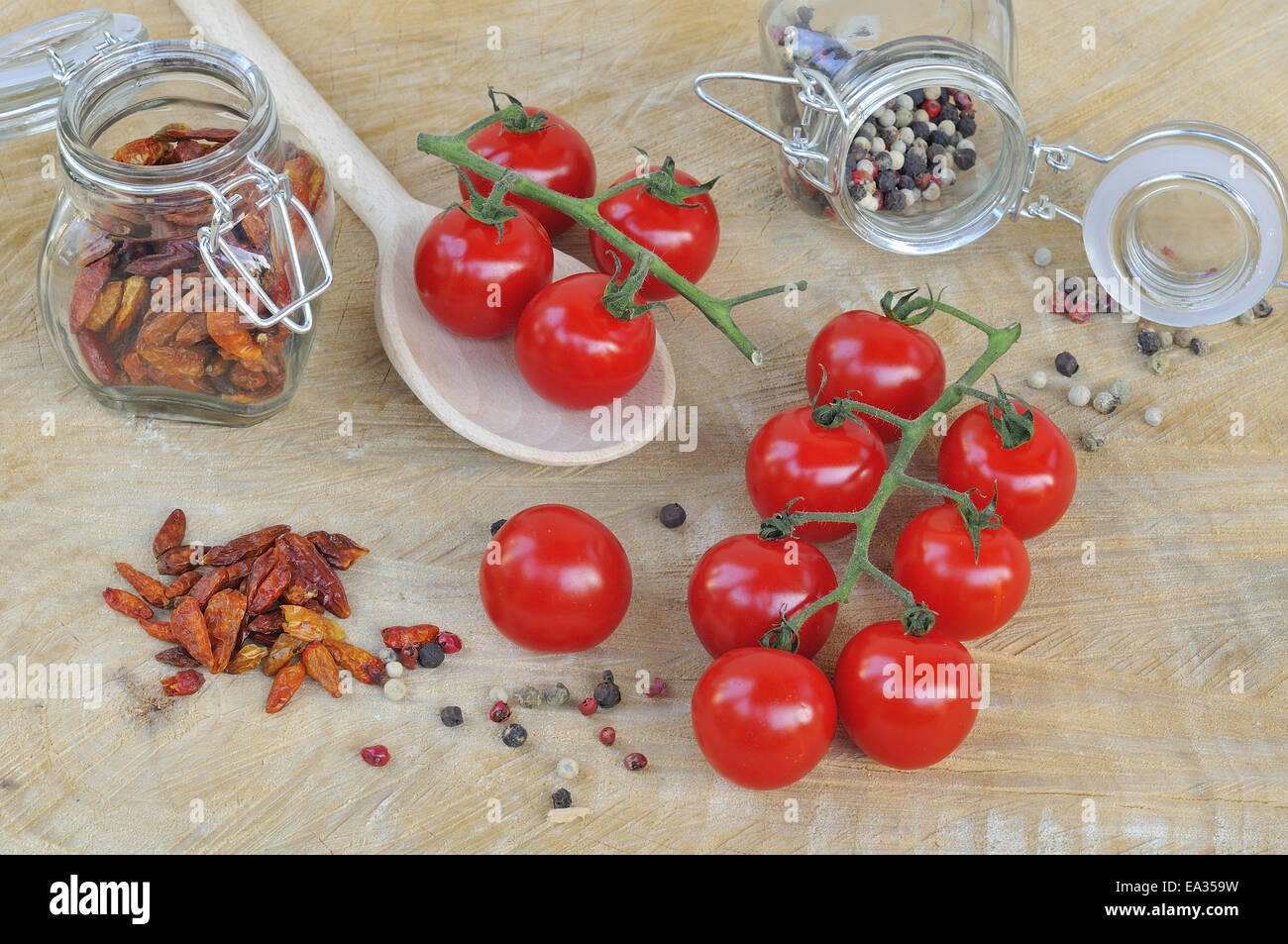 Tomate cerise Banque D'Images