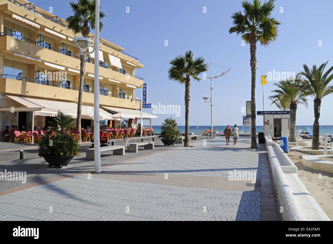 Playa de Finestrat, plage, Benidorm, Espagne Banque D'Images