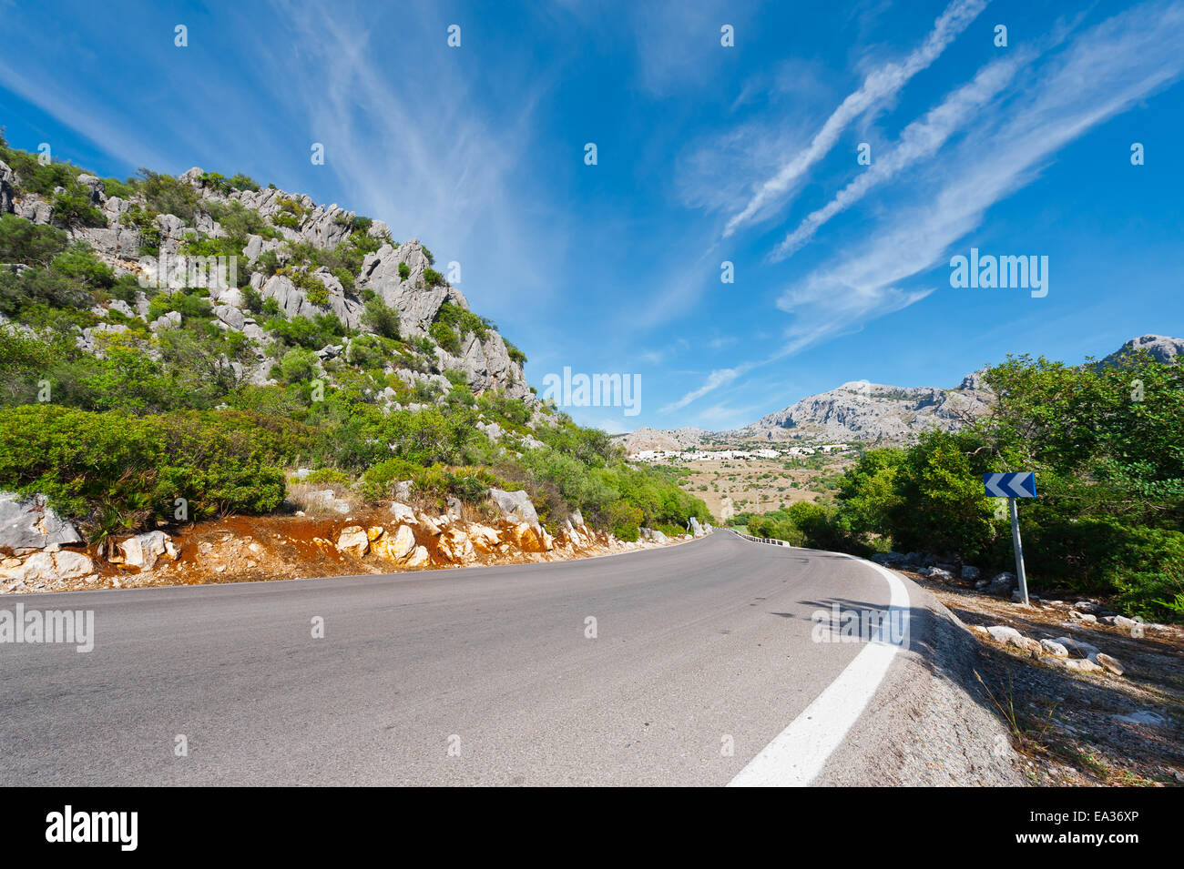 Route asphaltée Banque D'Images
