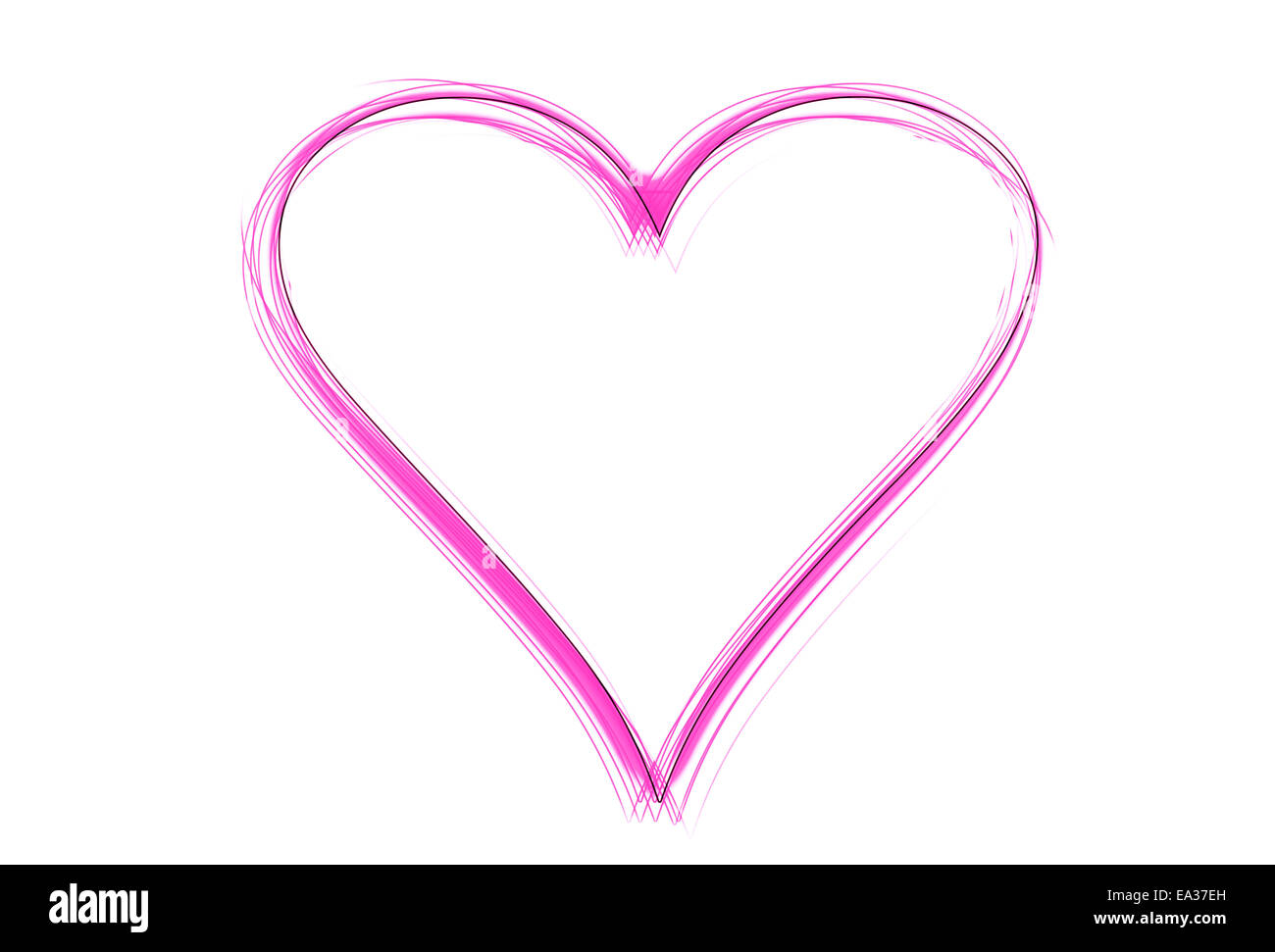 Coeur violet Banque D'Images