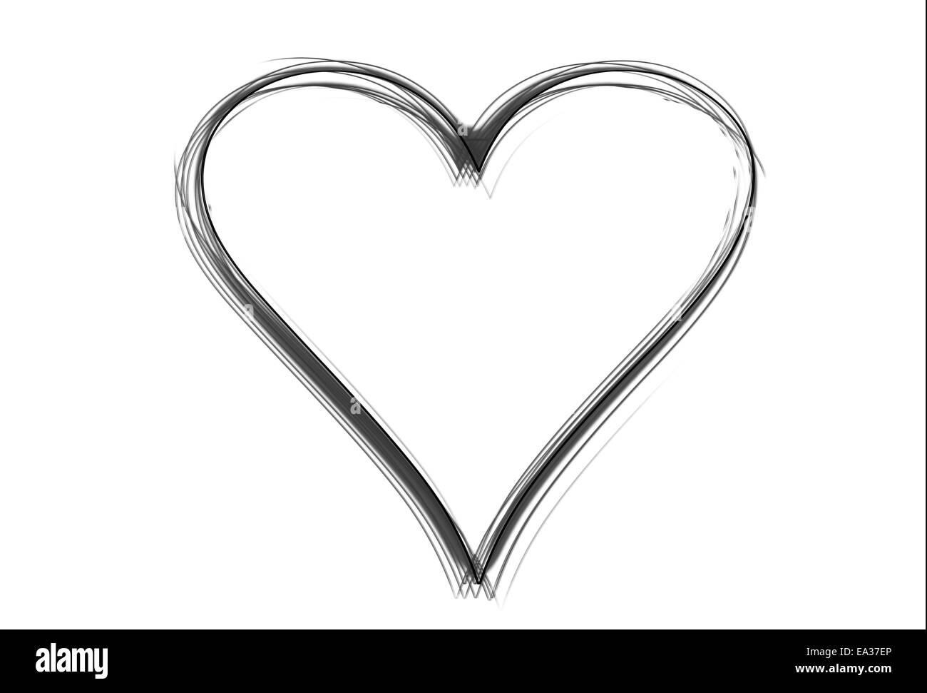 Cœur bleu Banque D'Images