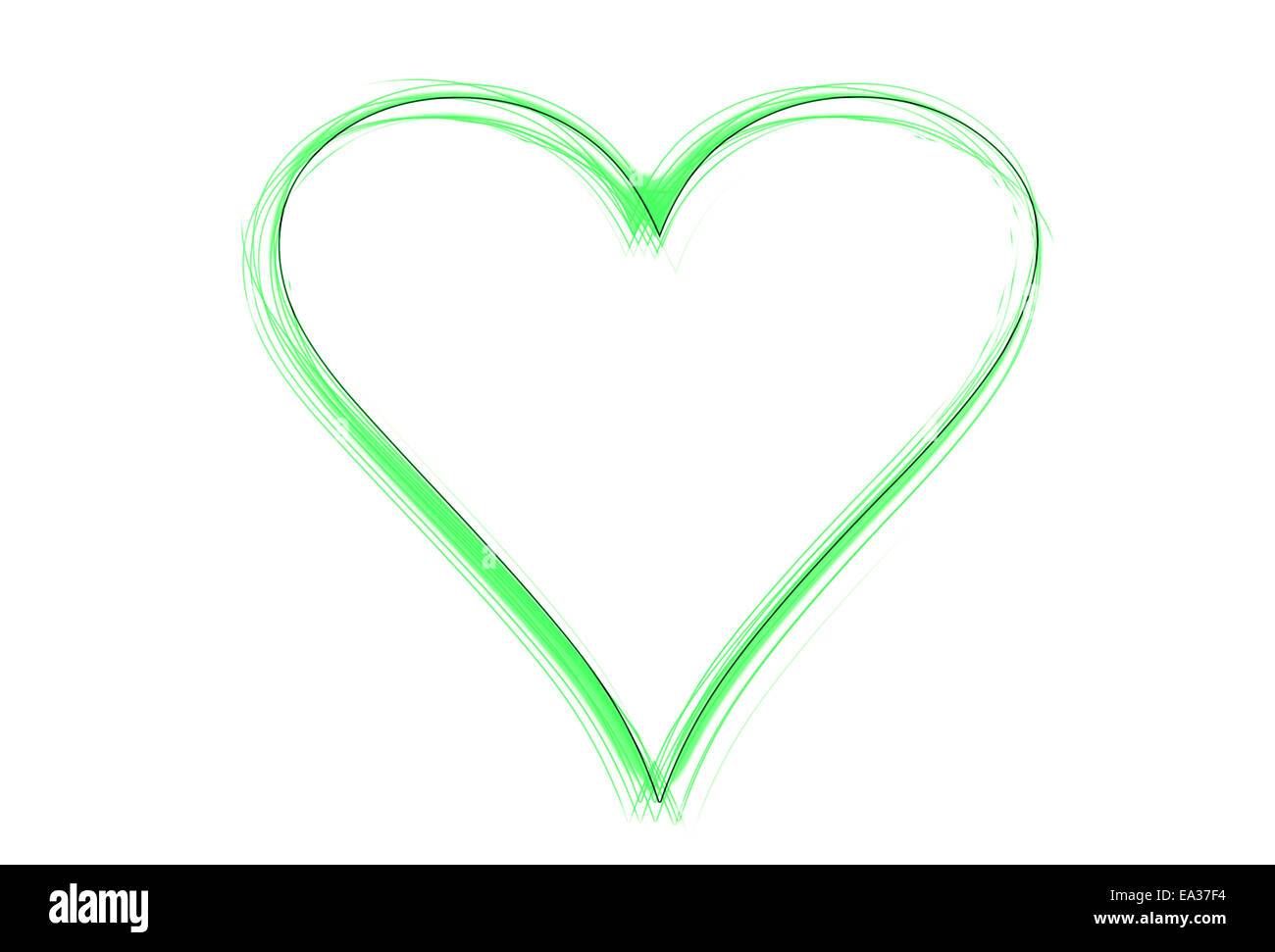 Coeur rose Banque D'Images