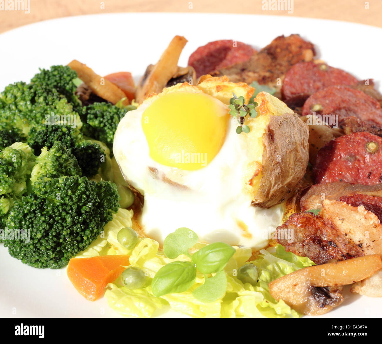 Un copieux petit-déjeuner Banque D'Images