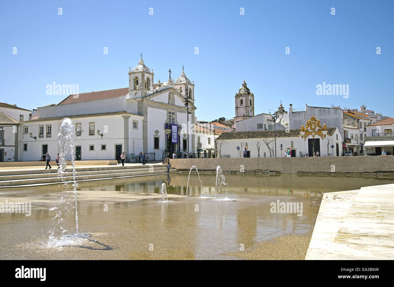 Place de la République à Lagos, Portugal Banque D'Images