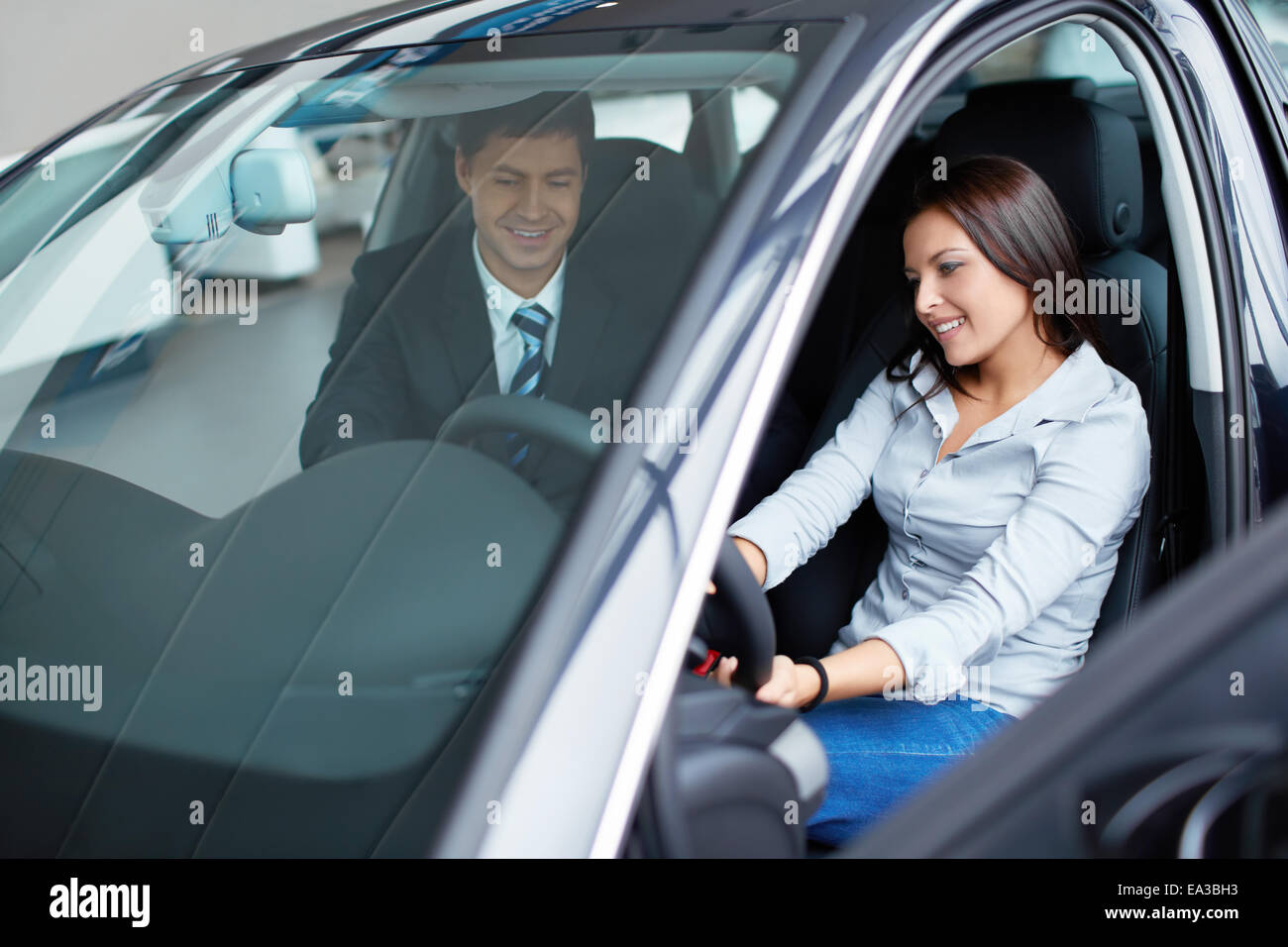 Achat d’une voiture Banque D'Images