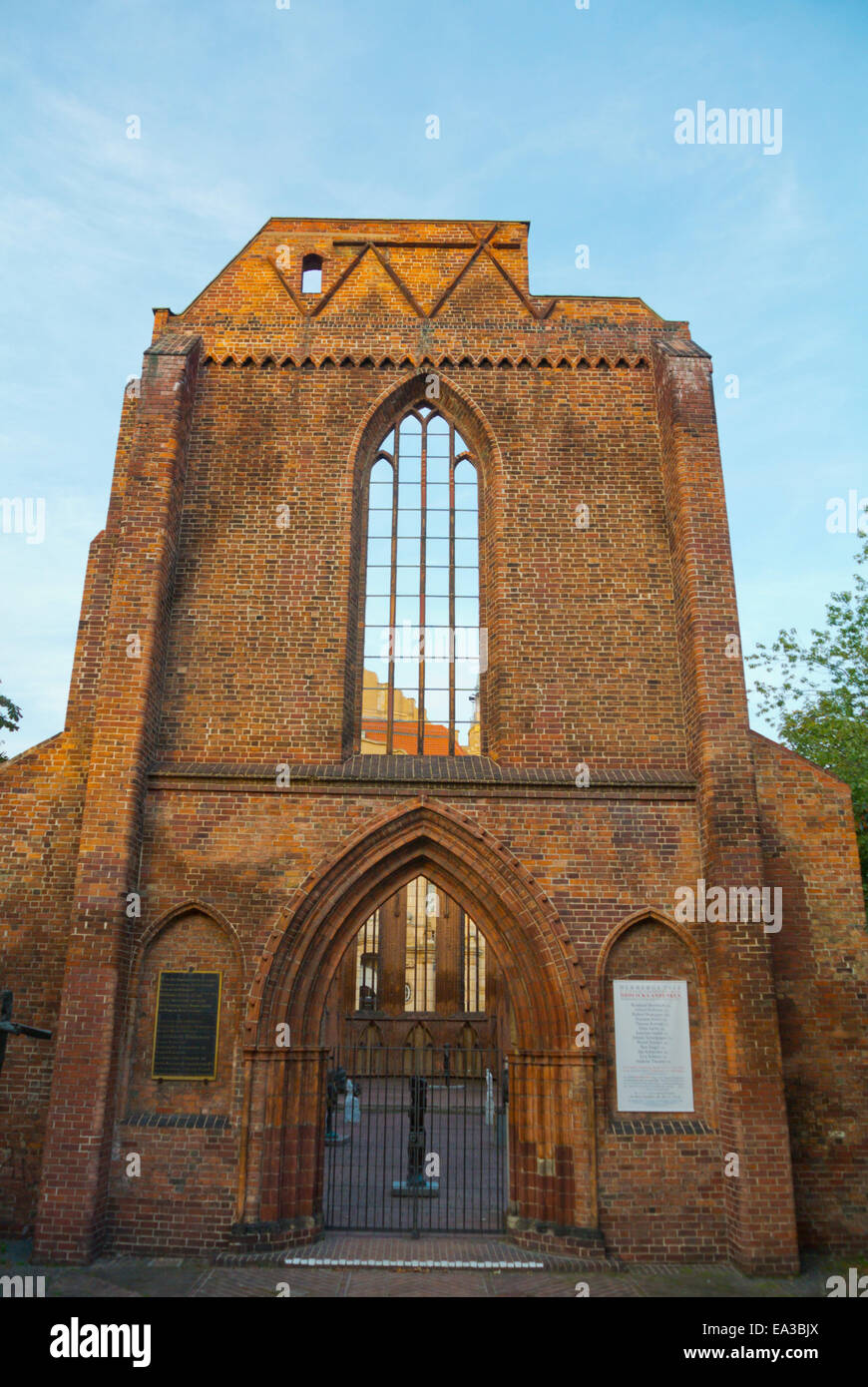 Kloster ruine, ruines du monastère franciscain, Mitte, Berlin, Allemagne de l'Est Banque D'Images