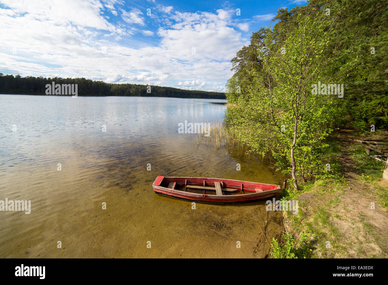 Dolgoye lake, région de Vitebsk, Biélorussie Banque D'Images