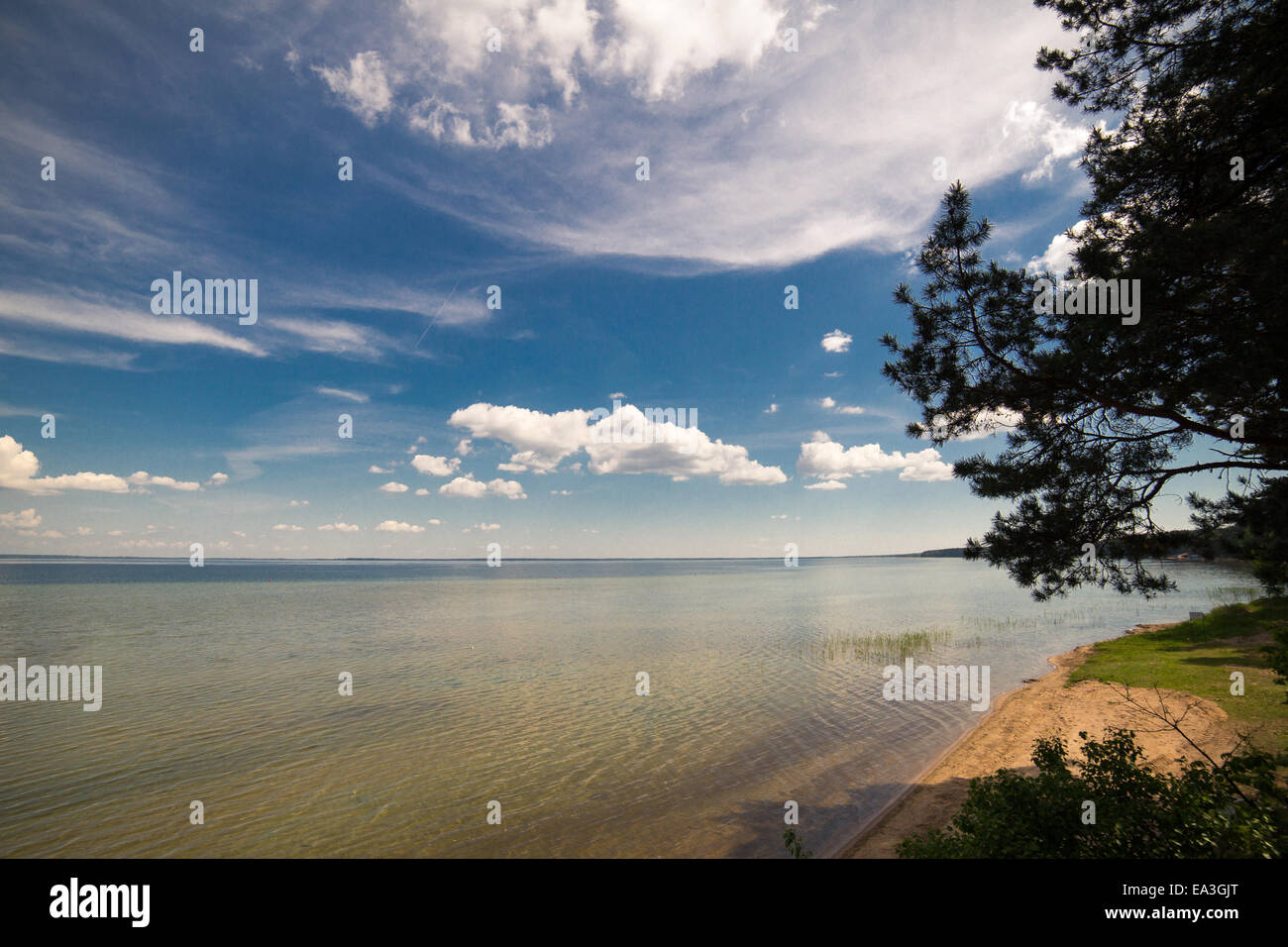 Narach Lake, région de Minsk, Bélarus Banque D'Images
