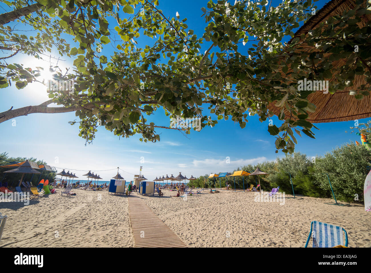 Plage de la mer Noire, Anapa, région de Krasnodar, Russie Banque D'Images