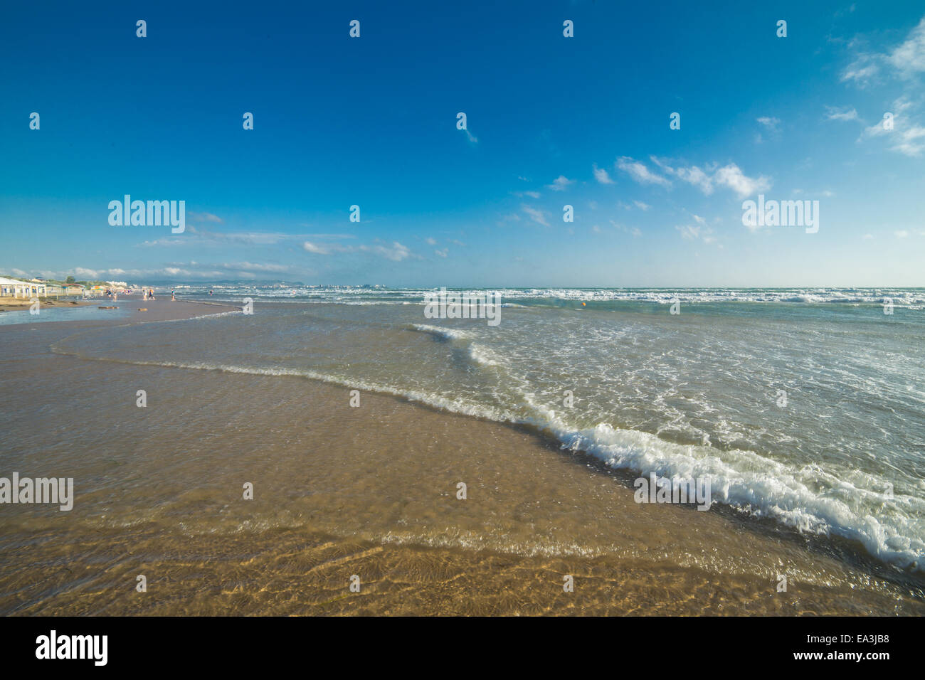 Plage de la mer Noire, Anapa, région de Krasnodar, Russie Banque D'Images
