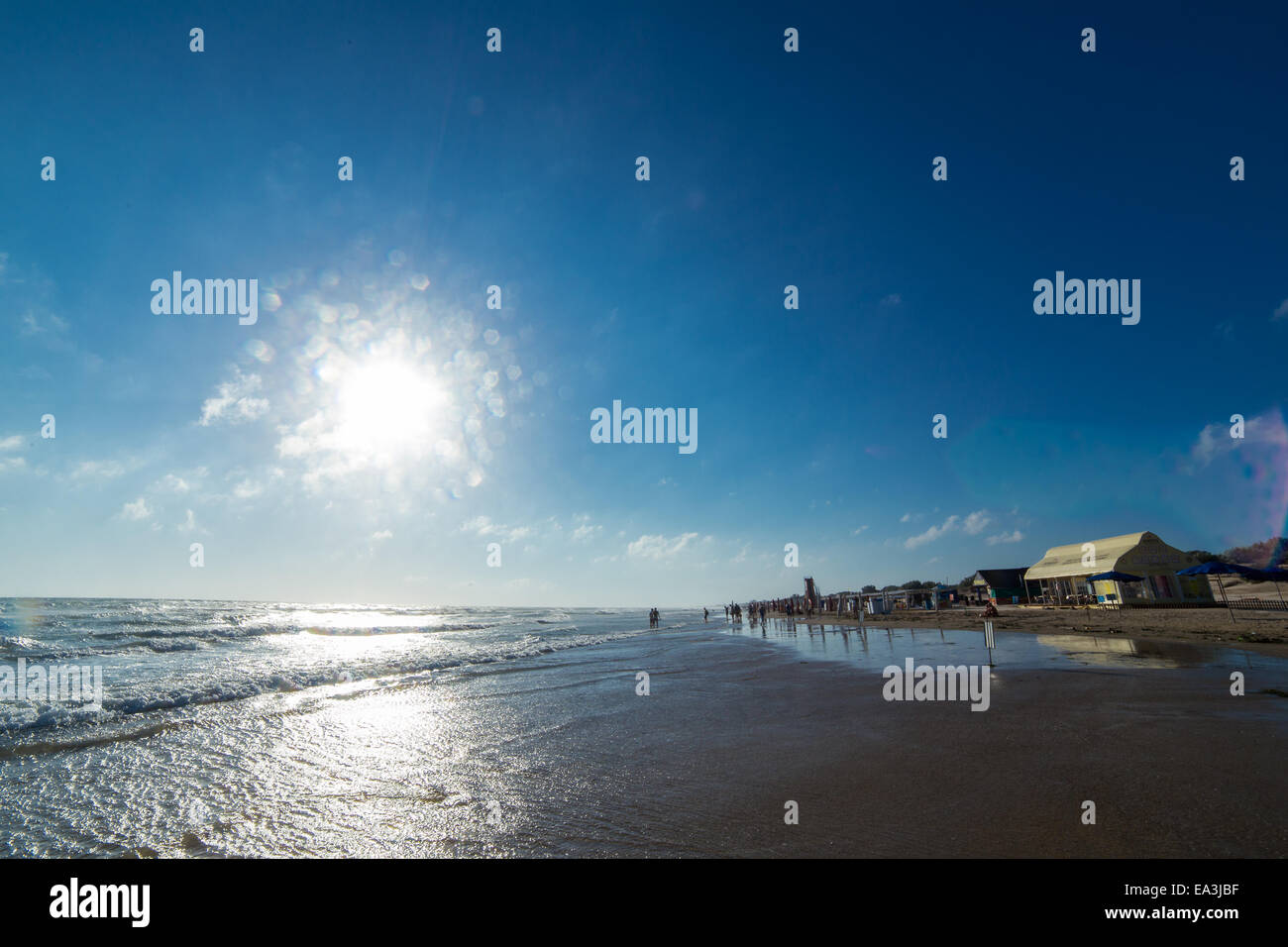 Plage de la mer Noire, Anapa, région de Krasnodar, Russie Banque D'Images