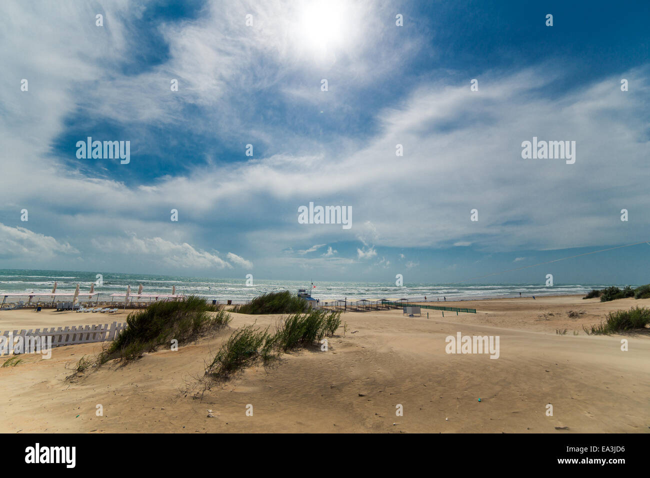 Plage de la mer Noire, Anapa, région de Krasnodar, Russie Banque D'Images