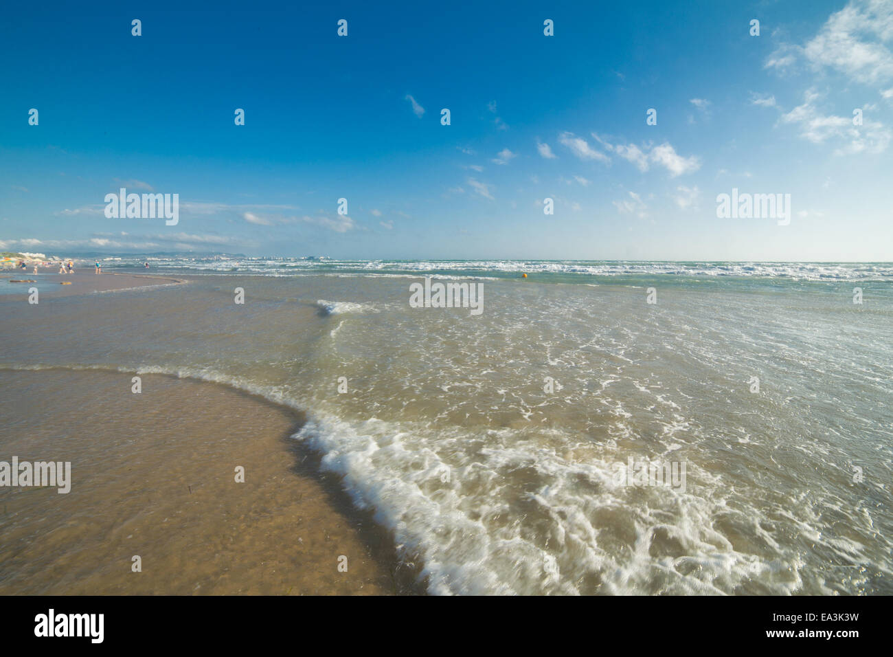 Plage de la mer Noire, Anapa, région de Krasnodar, Russie Banque D'Images