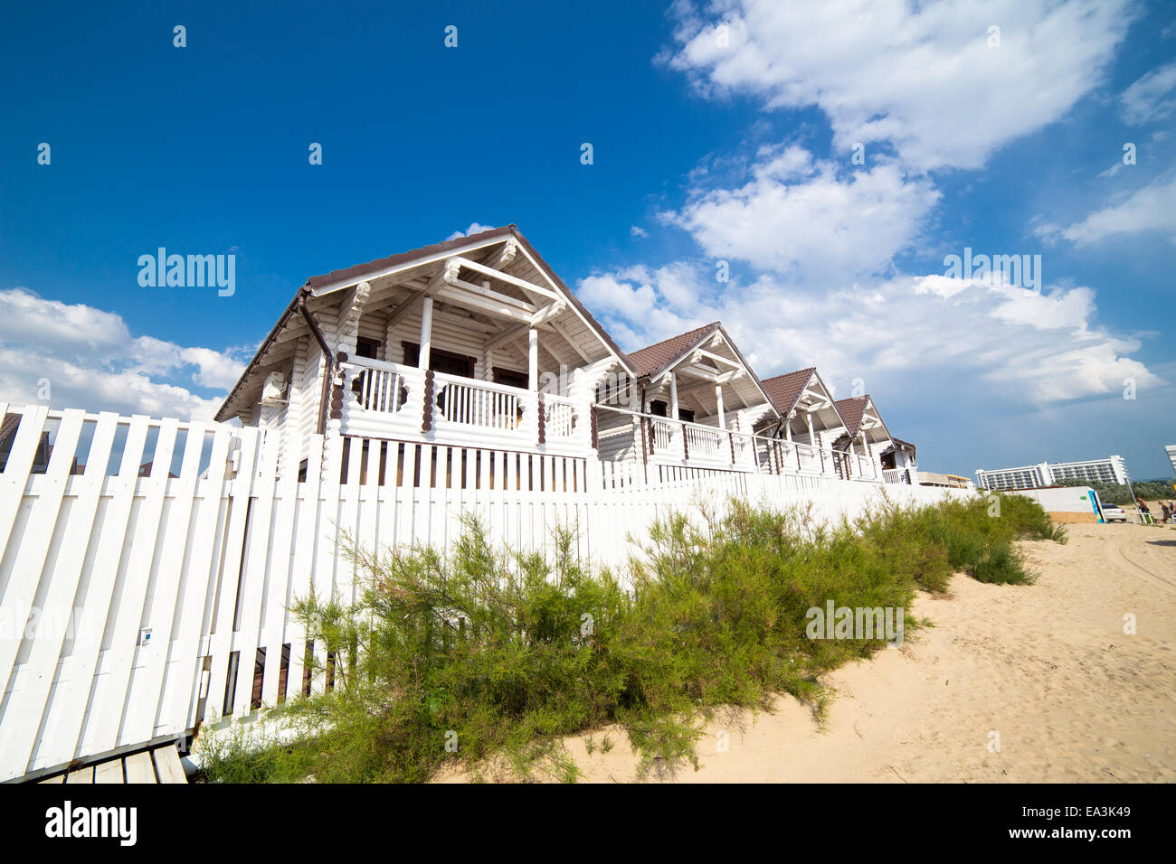 Plage de la mer Noire, Anapa, région de Krasnodar, Russie Banque D'Images