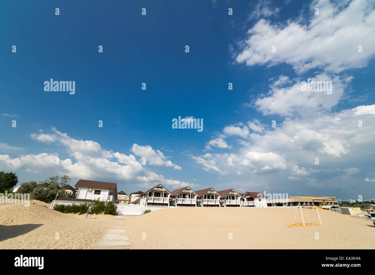 Plage de la mer Noire, Anapa, région de Krasnodar, Russie Banque D'Images