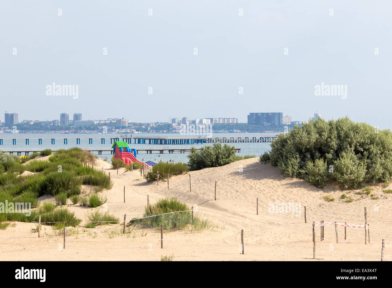 Plage de la mer Noire, Anapa, région de Krasnodar, Russie Banque D'Images
